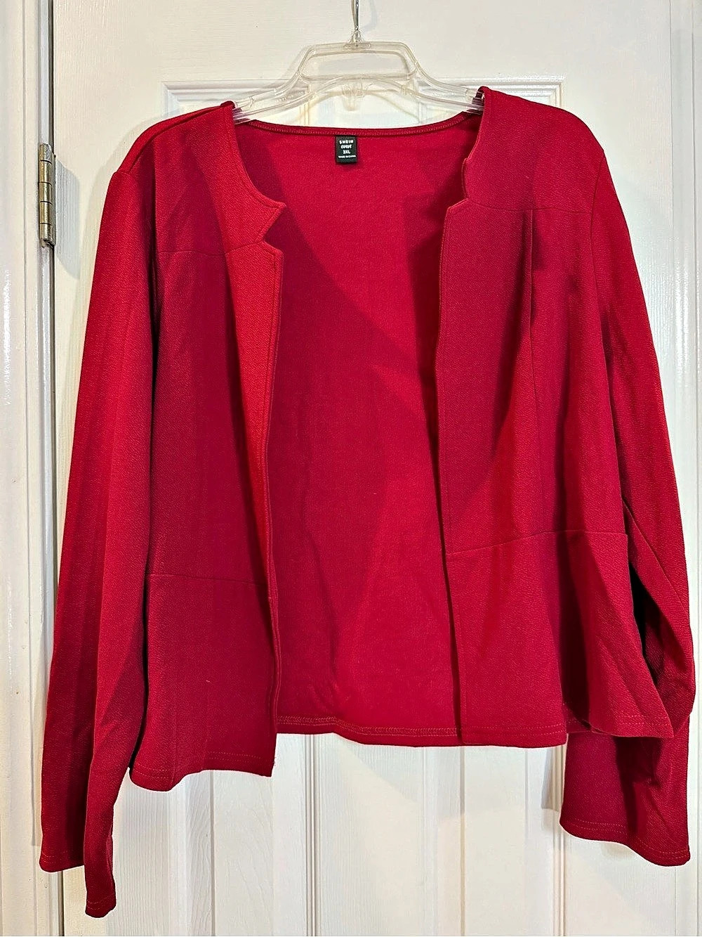 Shein Women's Red Blazer Size XXXL Like New